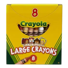 (12 Bx) Multicultural Crayons Large