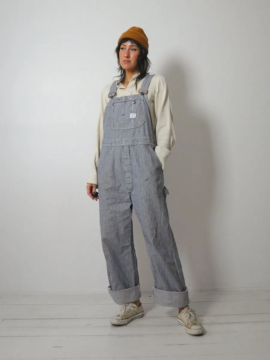 1960's Big Mac Hickory Stripe Overalls