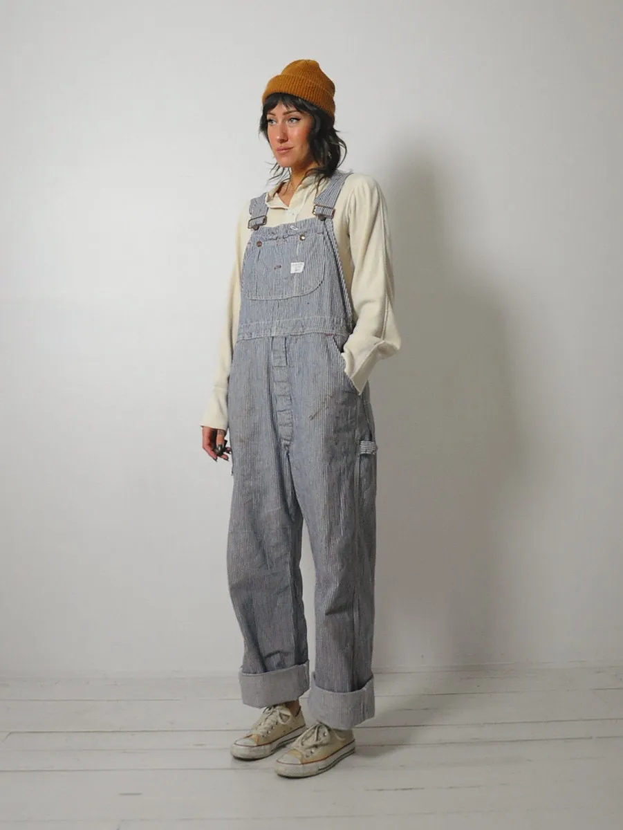 1960's Big Mac Hickory Stripe Overalls