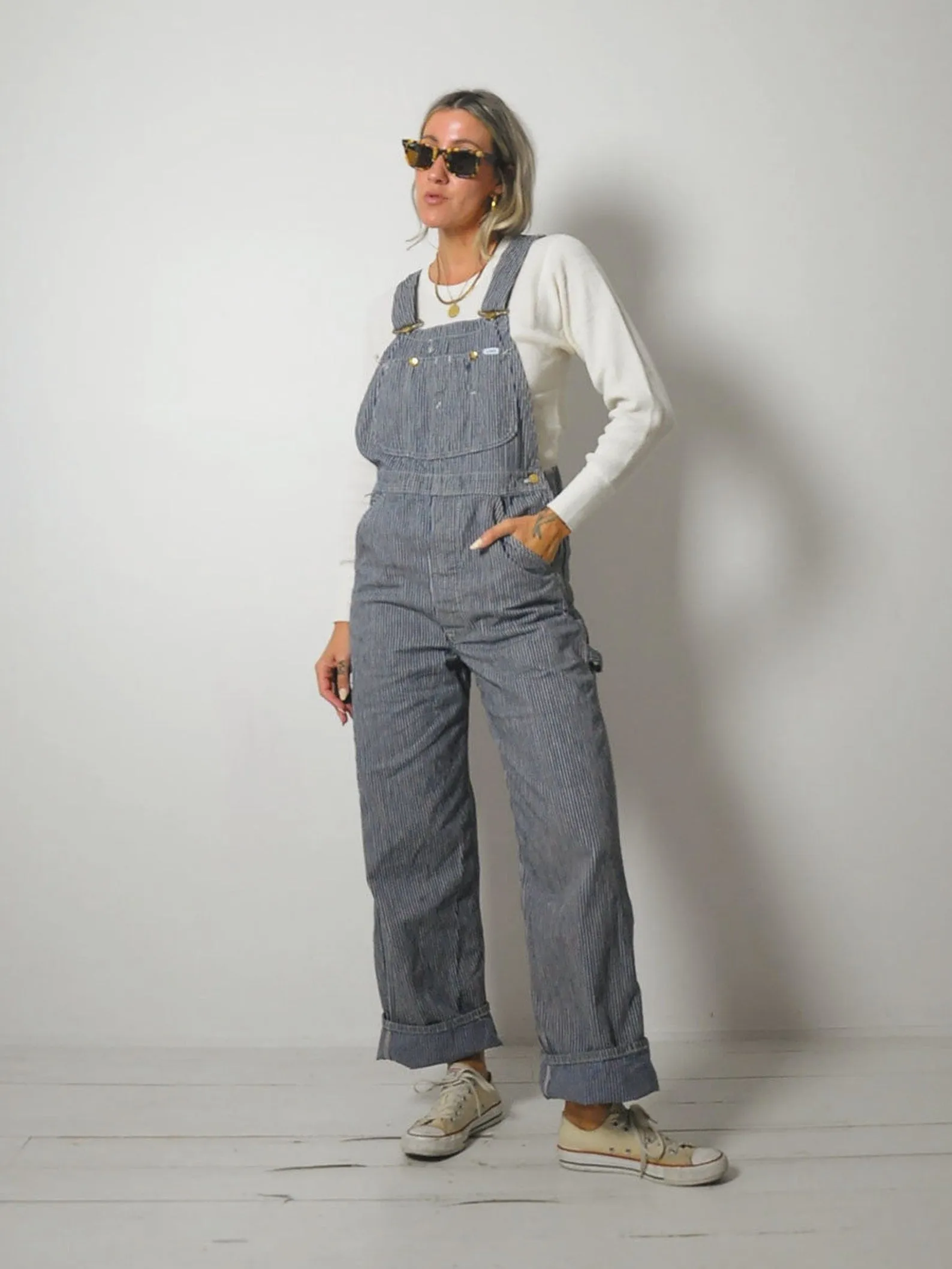 1960's Lee Hickory Stripe Overalls