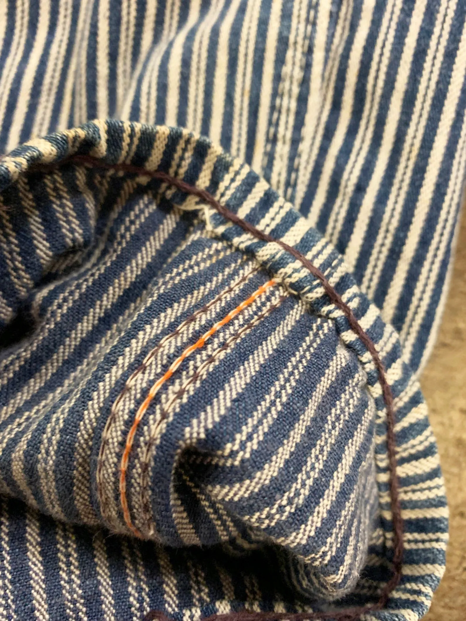 1960's Selvedge Hickory Stripe Overalls