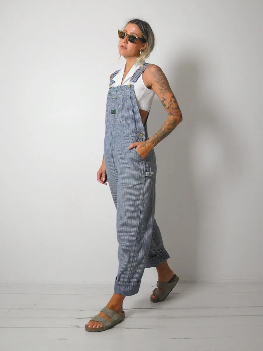 1960's Selvedge Hickory Stripe Overalls