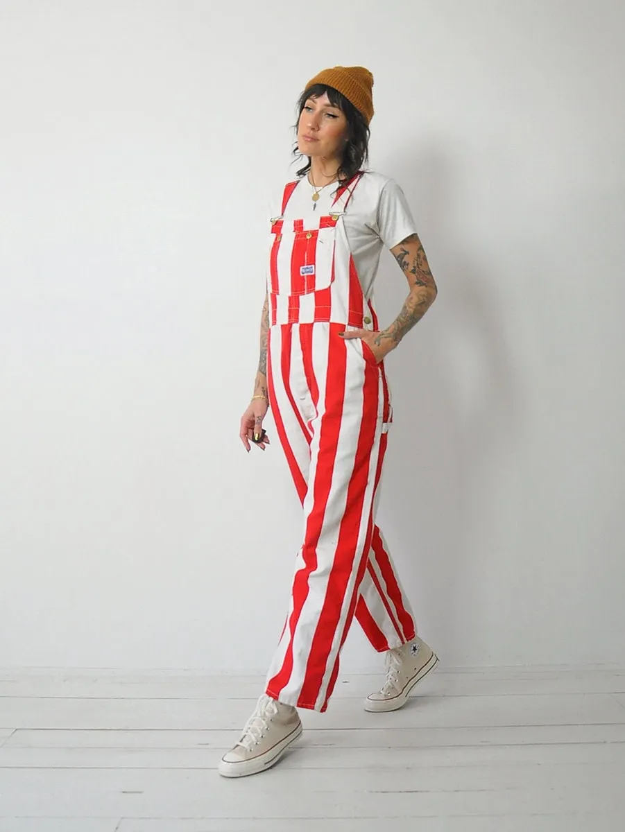 1970's Big Smith Red Stripe Overalls