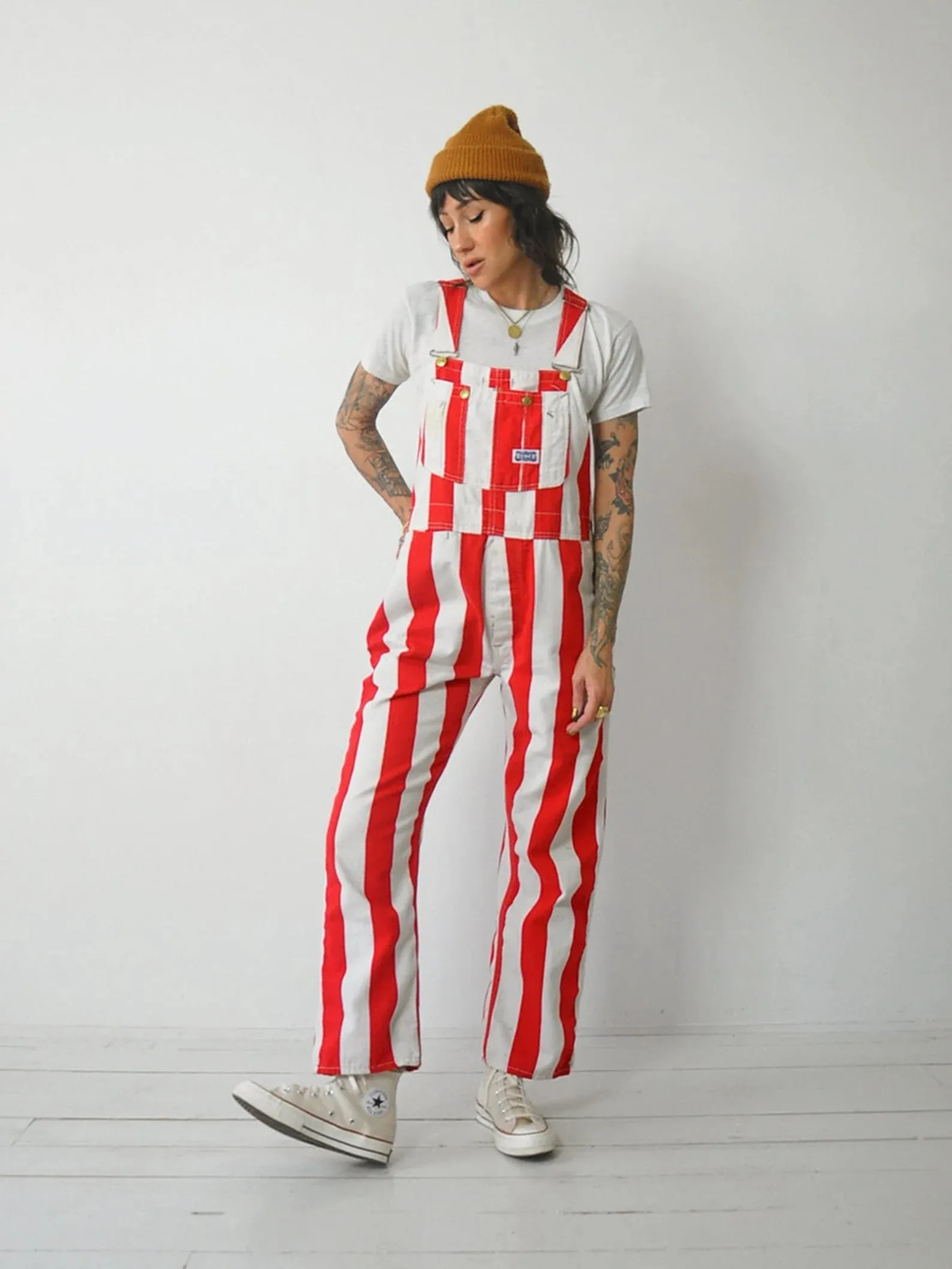 1970's Big Smith Red Stripe Overalls