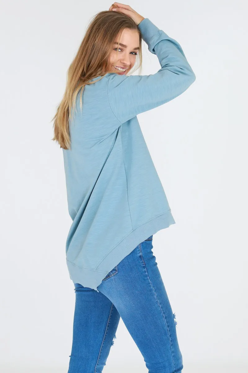 3rd Story - Newhaven Sweater - Duck Egg Blue