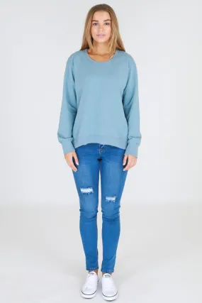 3rd Story - Newhaven Sweater - Duck Egg Blue