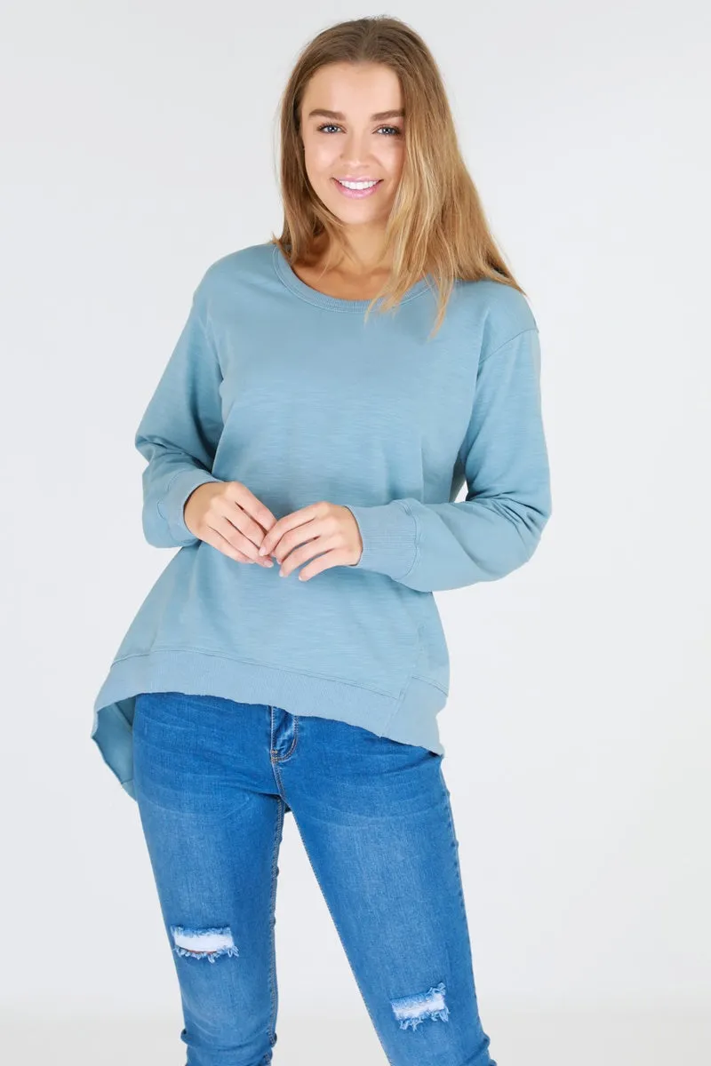 3rd Story - Newhaven Sweater - Duck Egg Blue