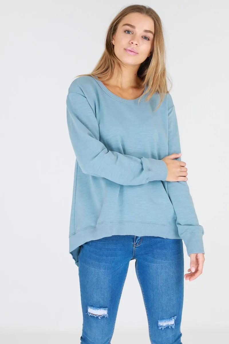 3rd Story - Newhaven Sweater - Duck Egg Blue