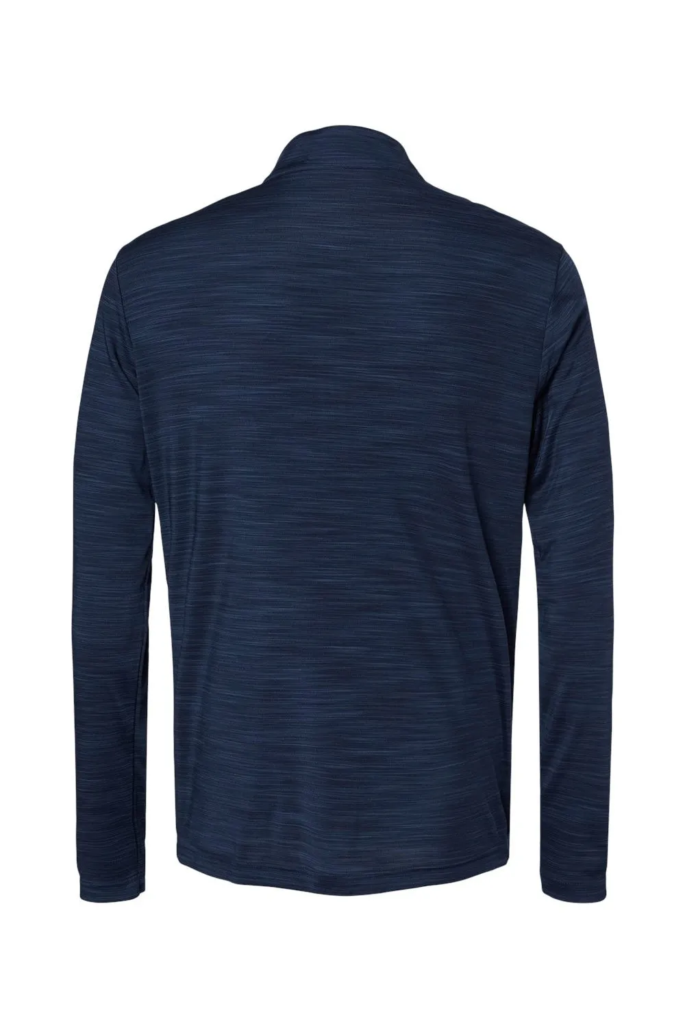 Adidas Mens Moisture Wicking 1/4 Zip Sweatshirt - Collegiate Navy Blue Melange - NEW