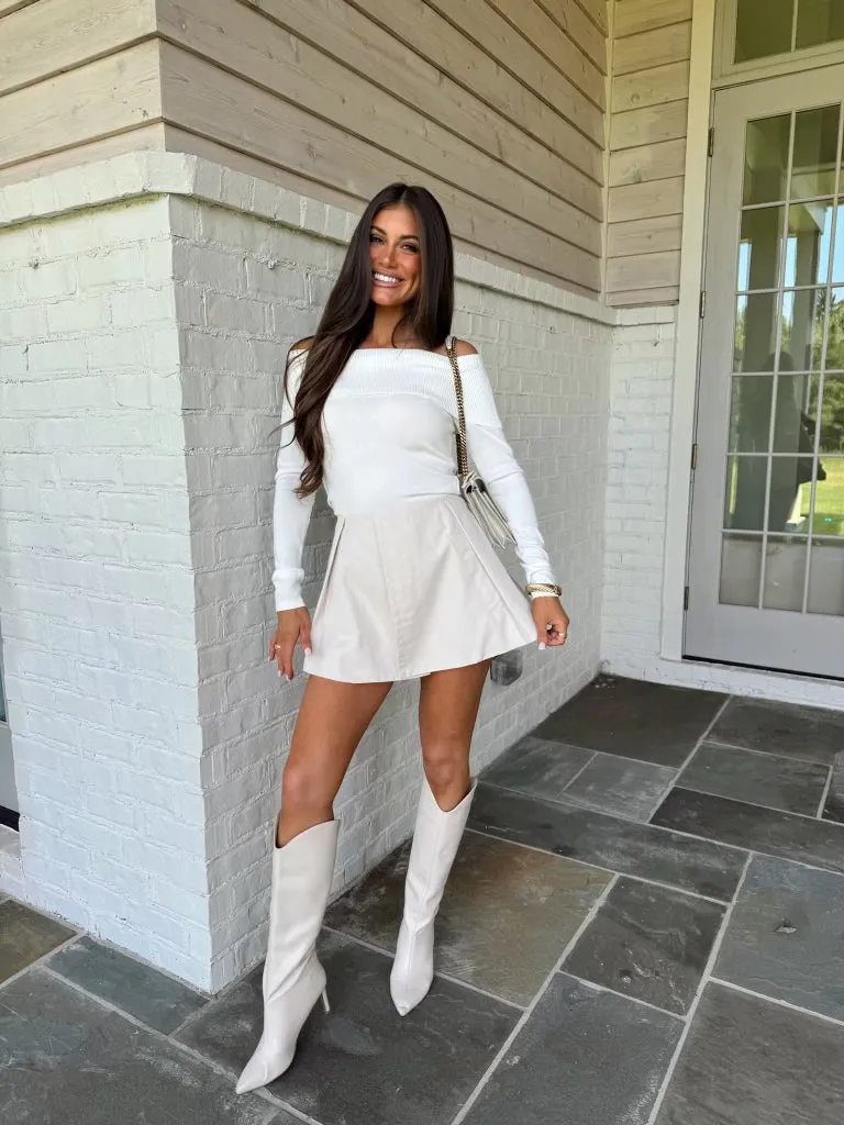 Adria Off Shoulder Top- White