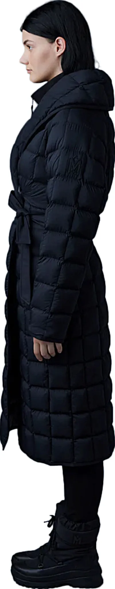 Allegra Matte Light Down Wrap Coat - Women's|-|Manteau drappé en duvet léger au fini mat Allegra - Femme