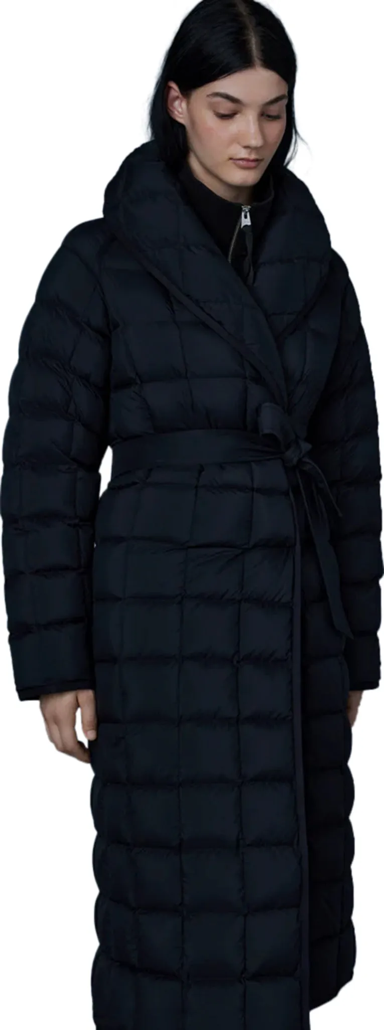 Allegra Matte Light Down Wrap Coat - Women's|-|Manteau drappé en duvet léger au fini mat Allegra - Femme