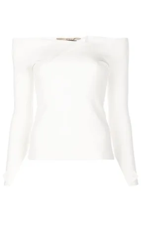 Angeles Off-the-shoulder Ponte Top
