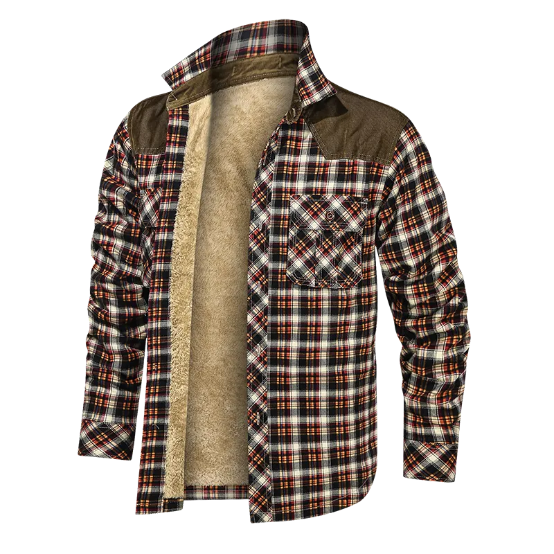 Autumn Winter Men Warm Jacket Fleece Thick Slim Fit US Size Jacket