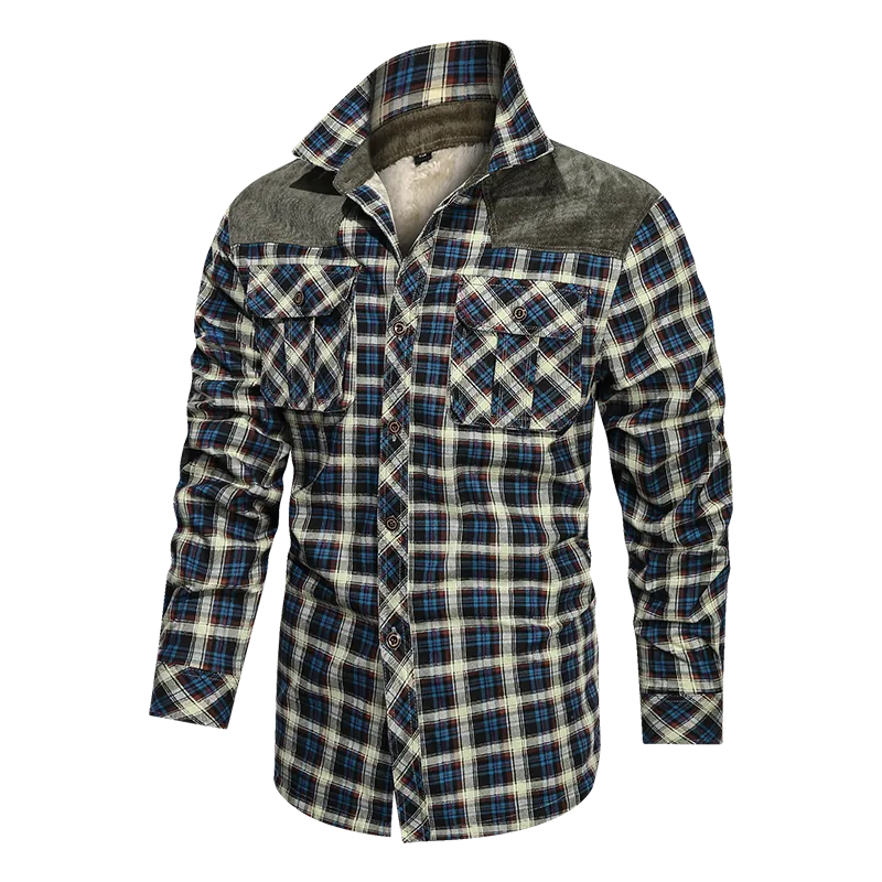 Autumn Winter Men Warm Jacket Fleece Thick Slim Fit US Size Jacket