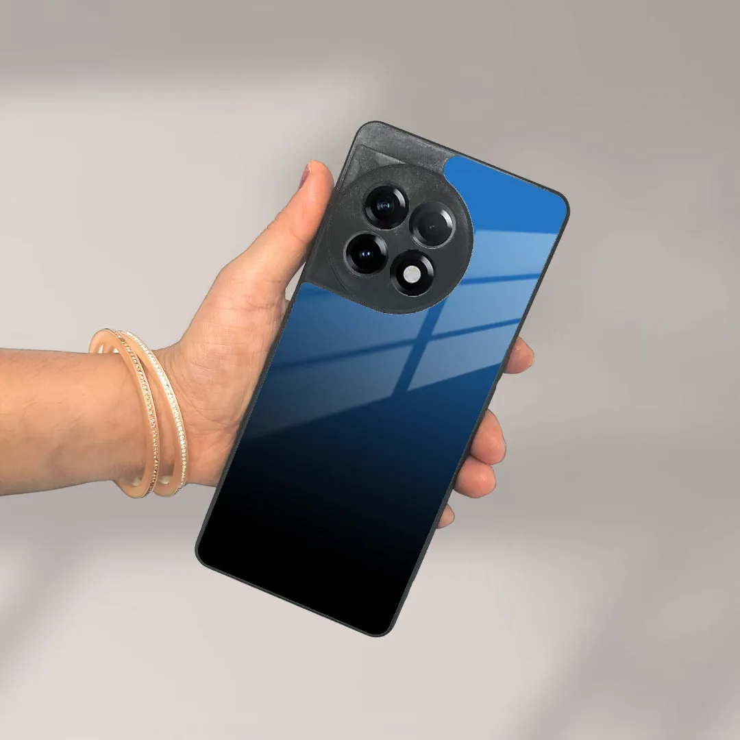 Blue Gradient Glass Case Cover For OnePlus