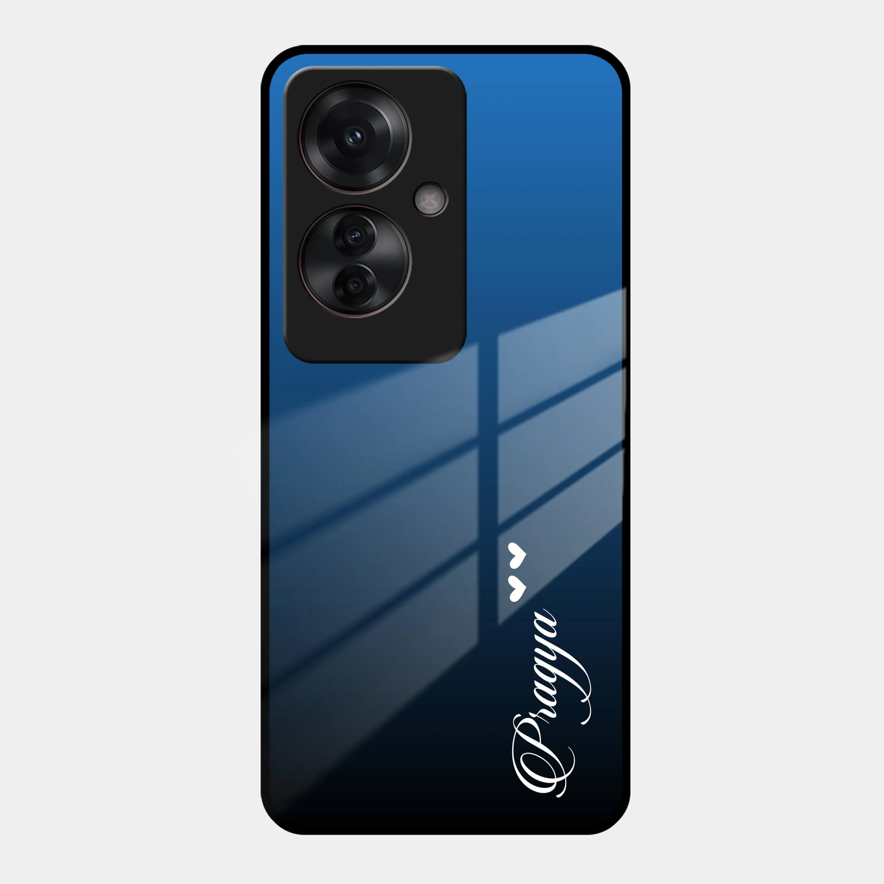 Blue Gradient Glass Case Cover For Oppo