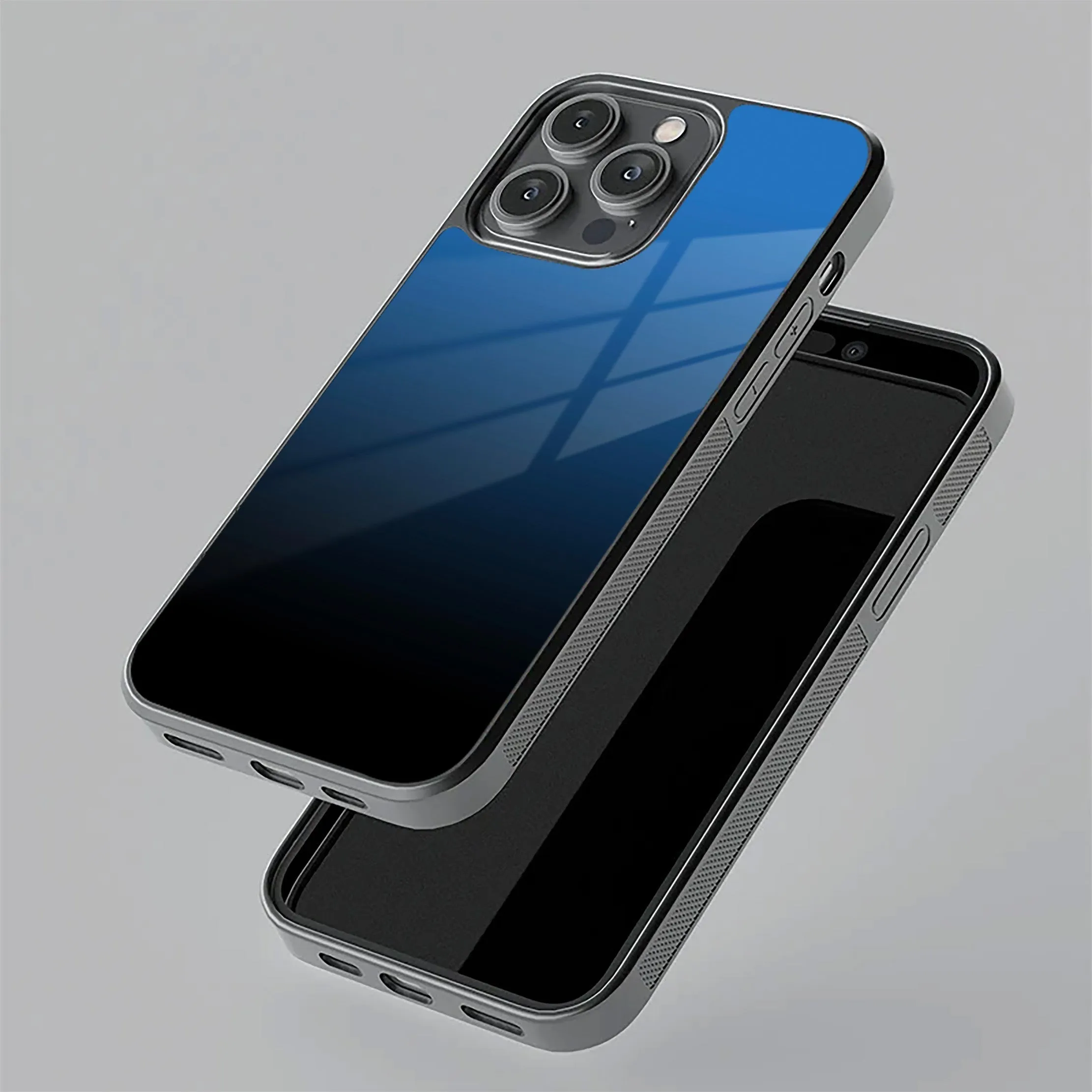Blue Gradient Glass Case Cover For Oppo