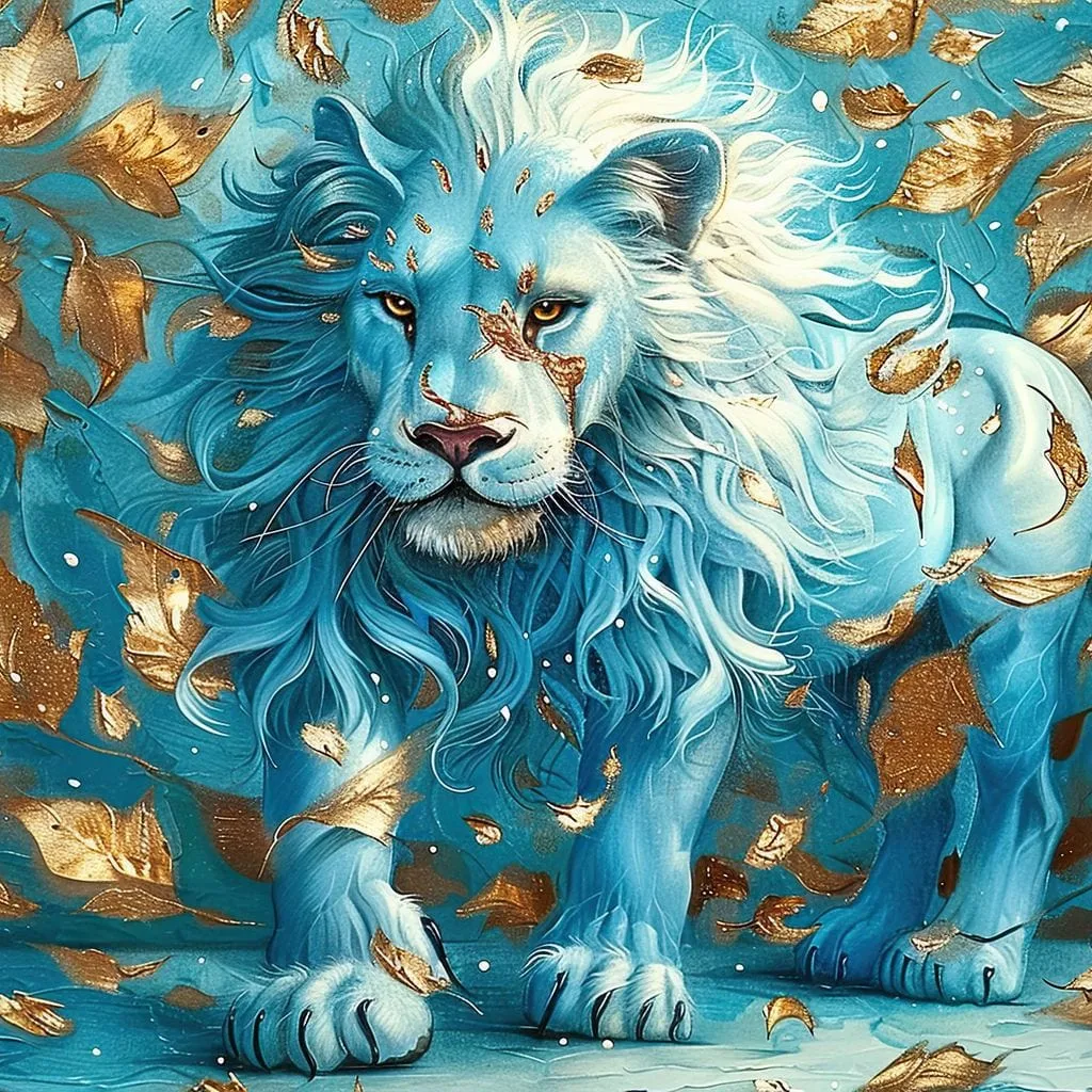 Blue Lion Golden Majesty of Autumn