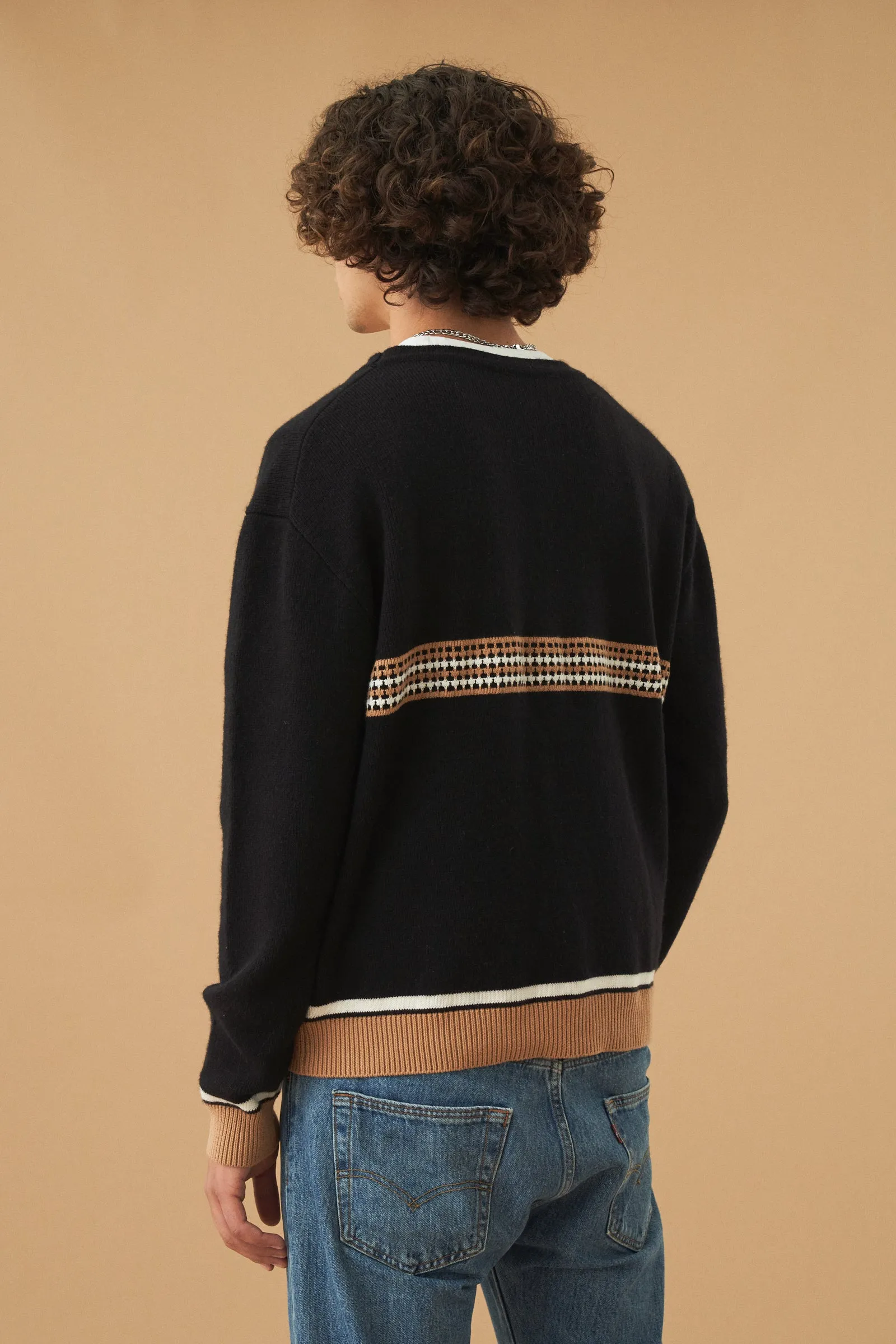 bound 'Zuriel' Pattern Knit Cardigan