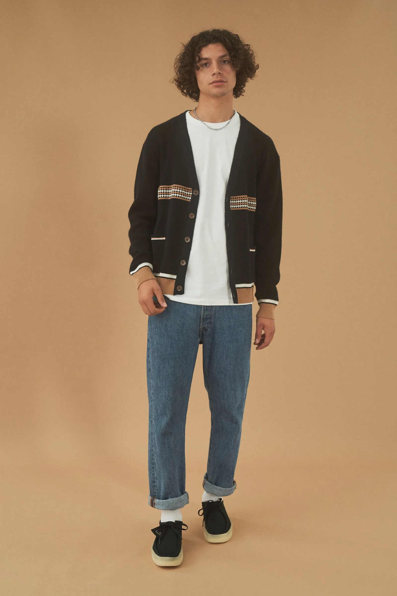 bound 'Zuriel' Pattern Knit Cardigan
