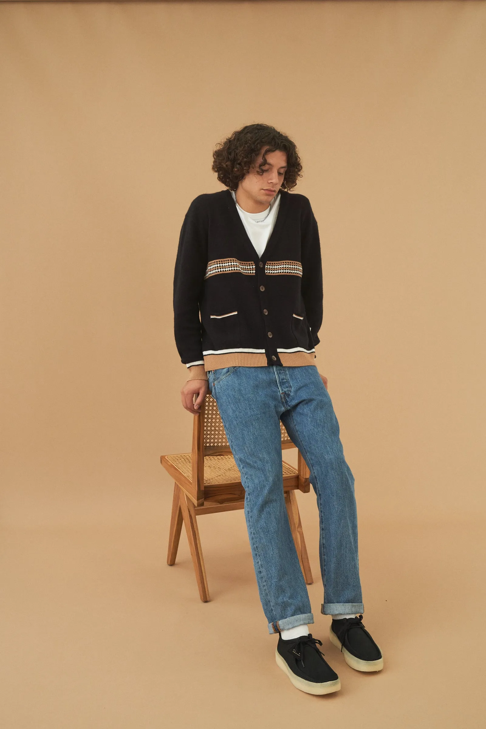 bound 'Zuriel' Pattern Knit Cardigan