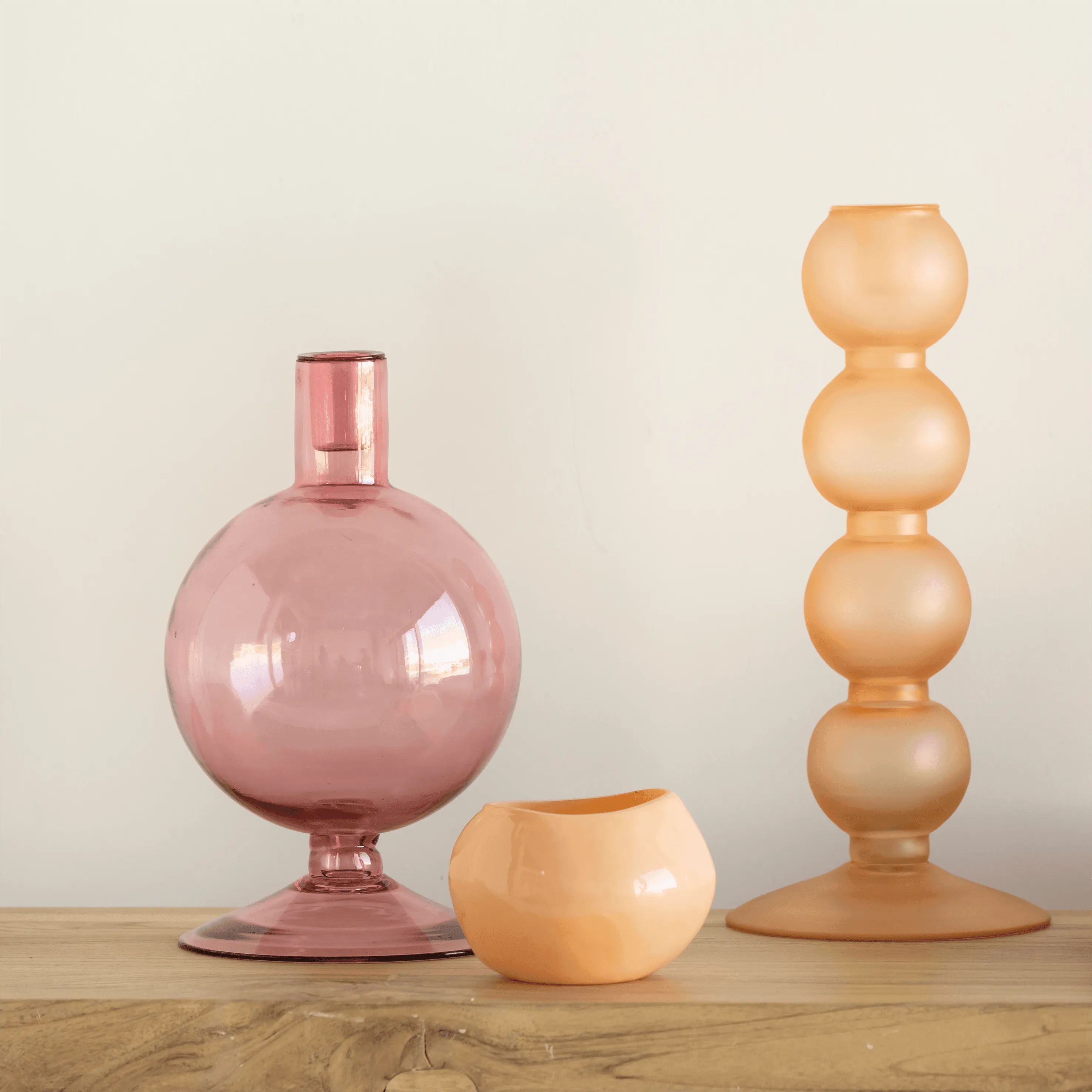 Candle holder Candy Apricot Nectar