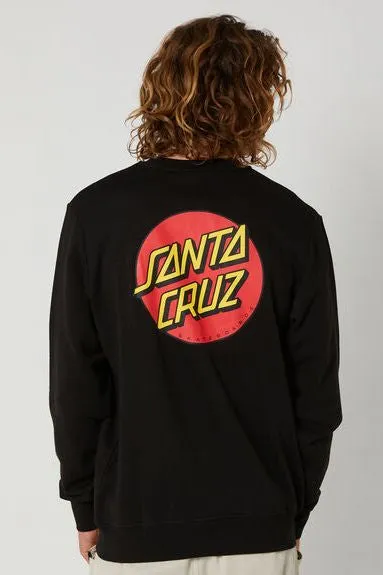 Classic Dot Chest Sweater - Black
