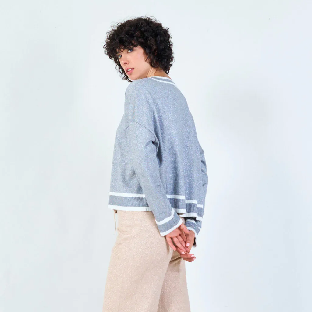 Classic knit pullover sweater wholesale