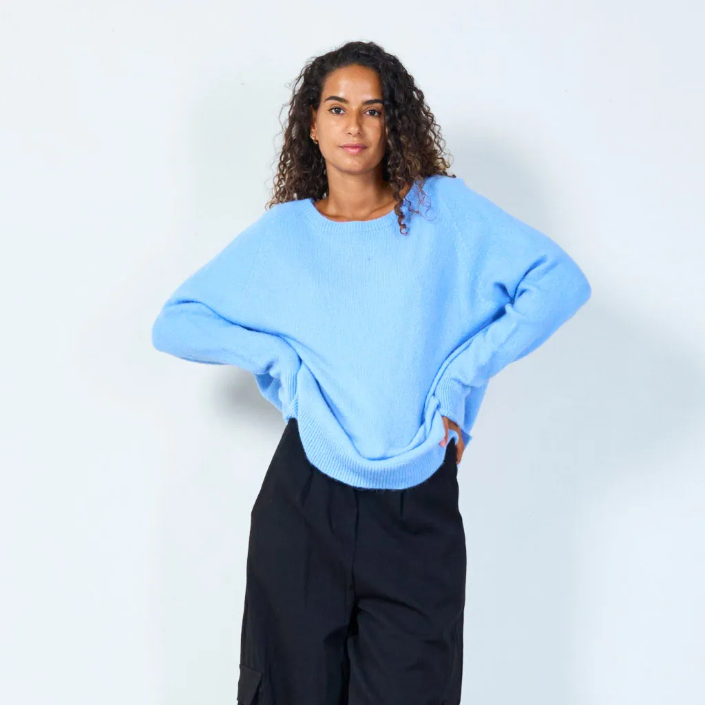 Cozy oversized knit sweater wholesale