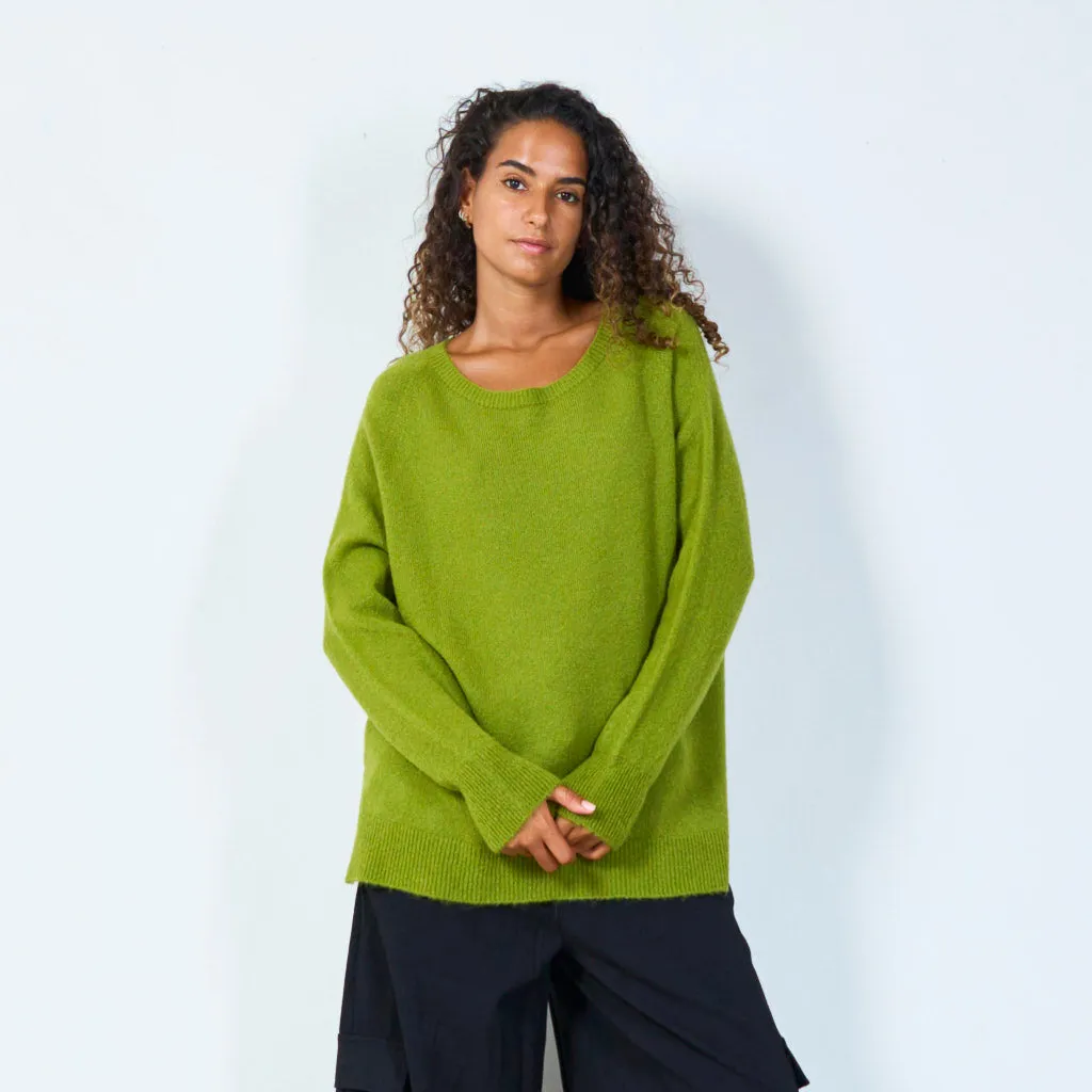 Cozy oversized knit sweater wholesale