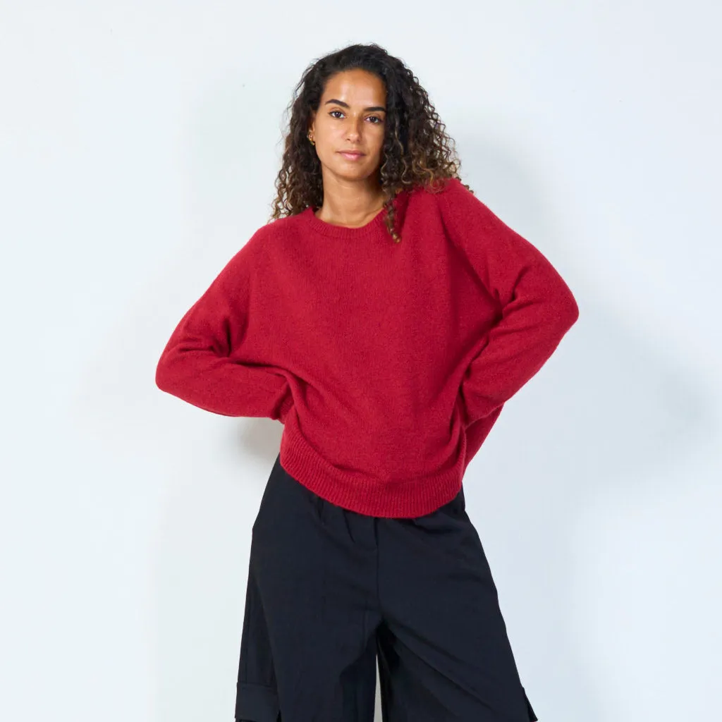 Cozy oversized knit sweater wholesale