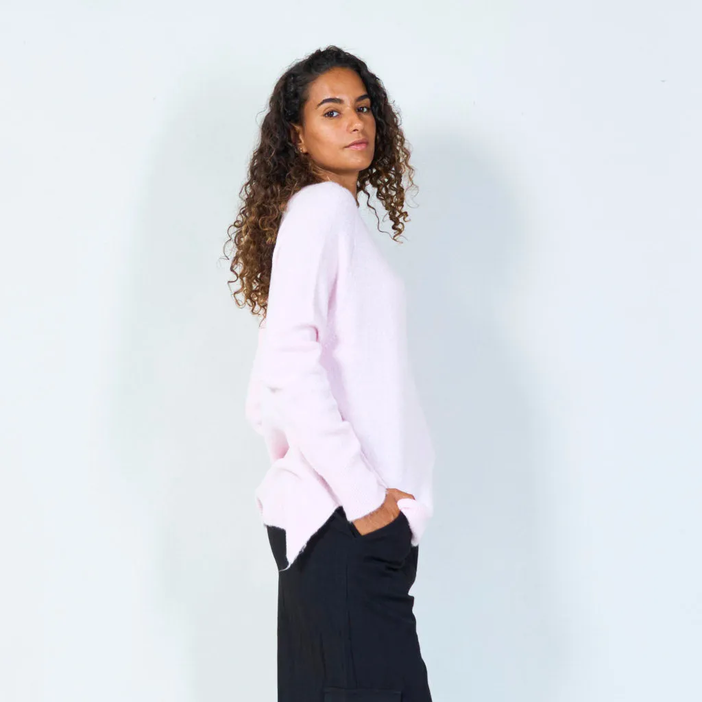Cozy oversized knit sweater wholesale