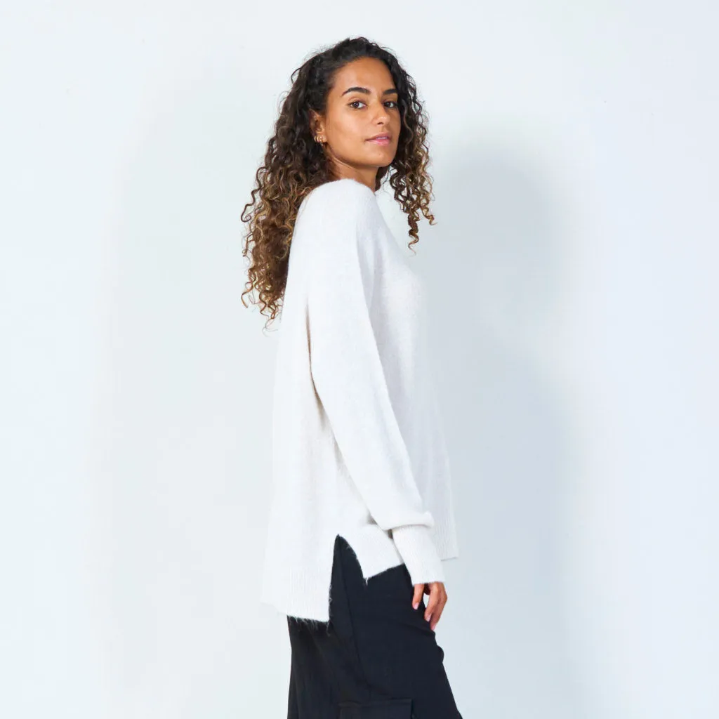 Cozy oversized knit sweater wholesale