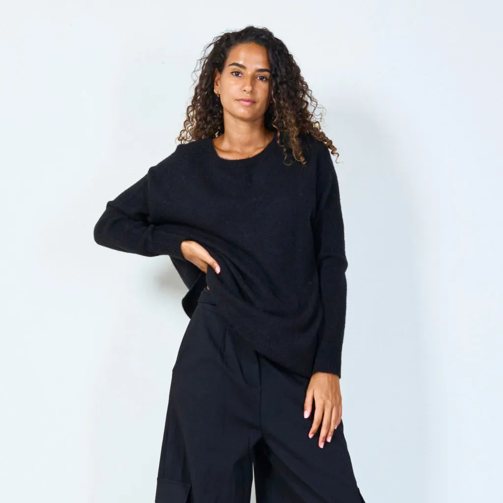 Cozy oversized knit sweater wholesale