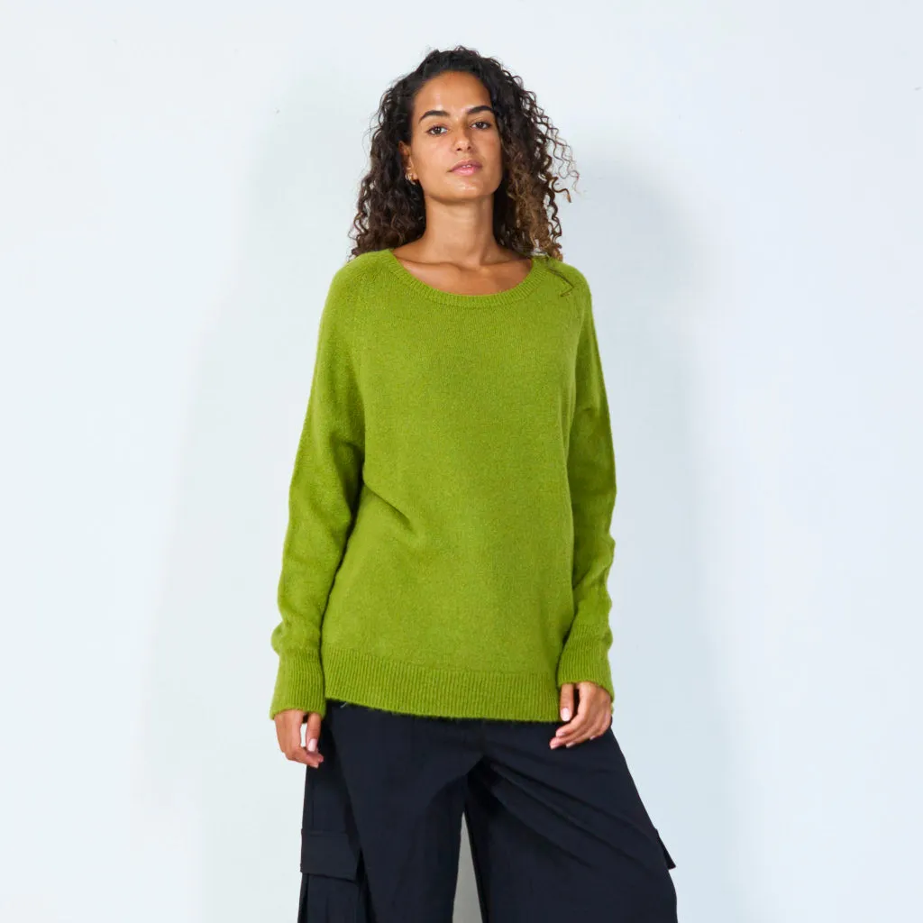 Cozy oversized knit sweater wholesale