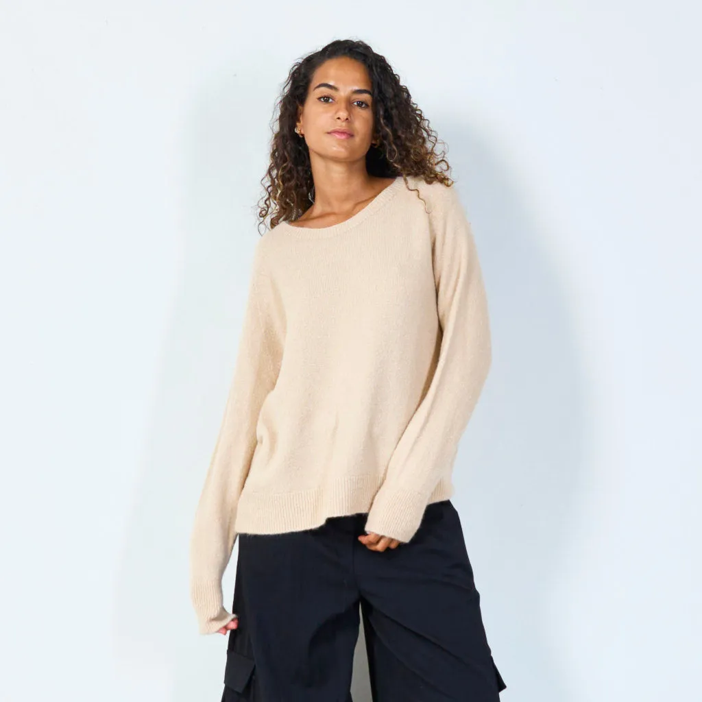 Cozy oversized knit sweater wholesale