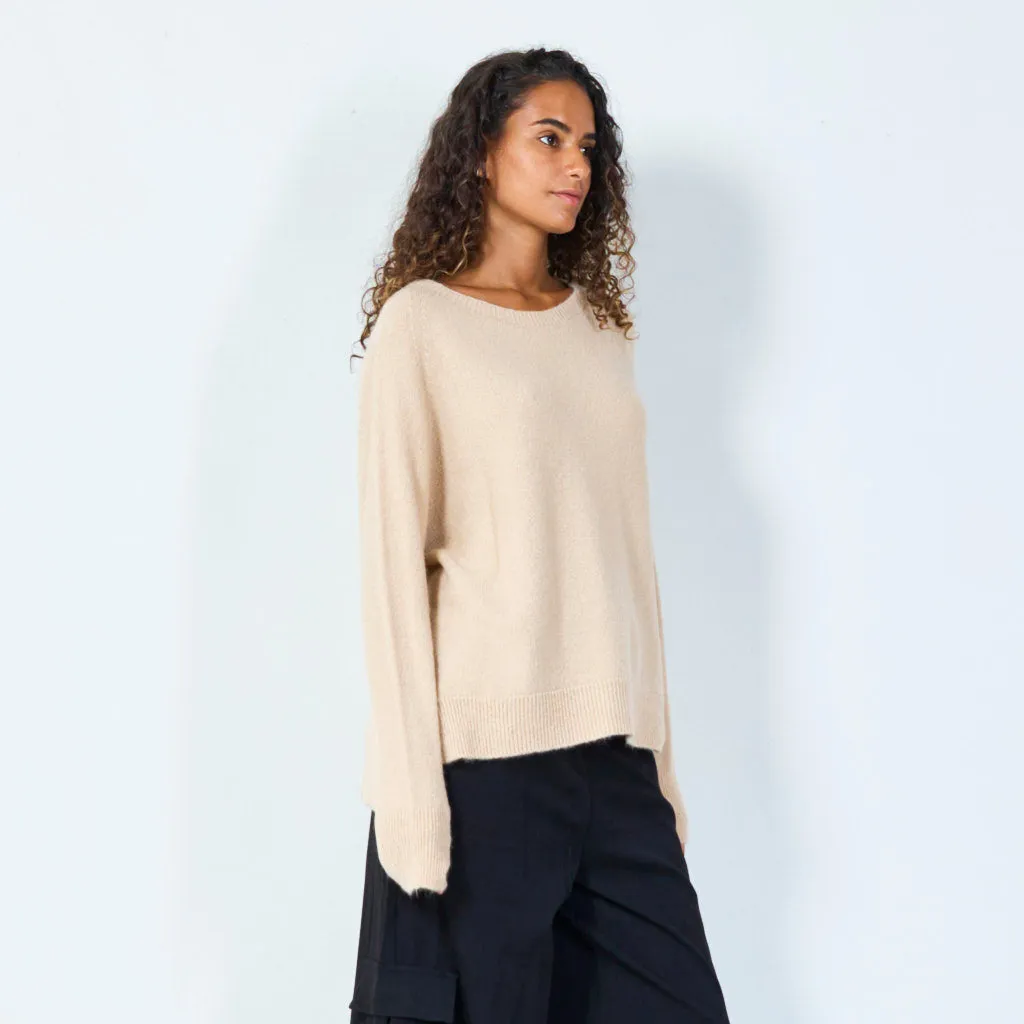 Cozy oversized knit sweater wholesale