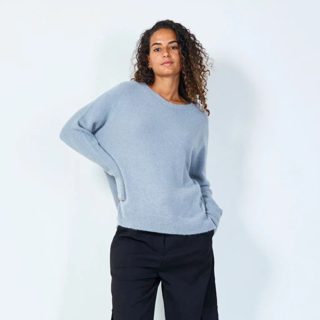 Cozy oversized knit sweater wholesale