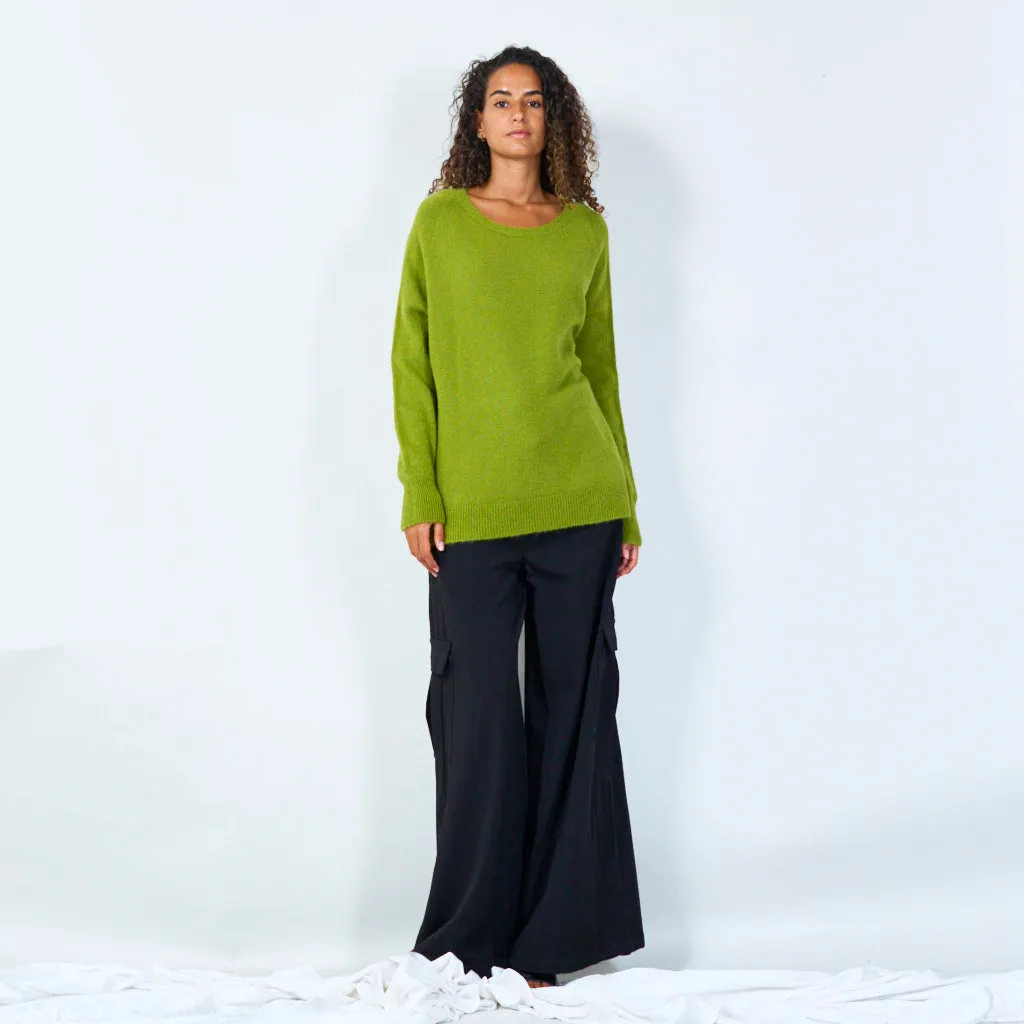 Cozy oversized knit sweater wholesale