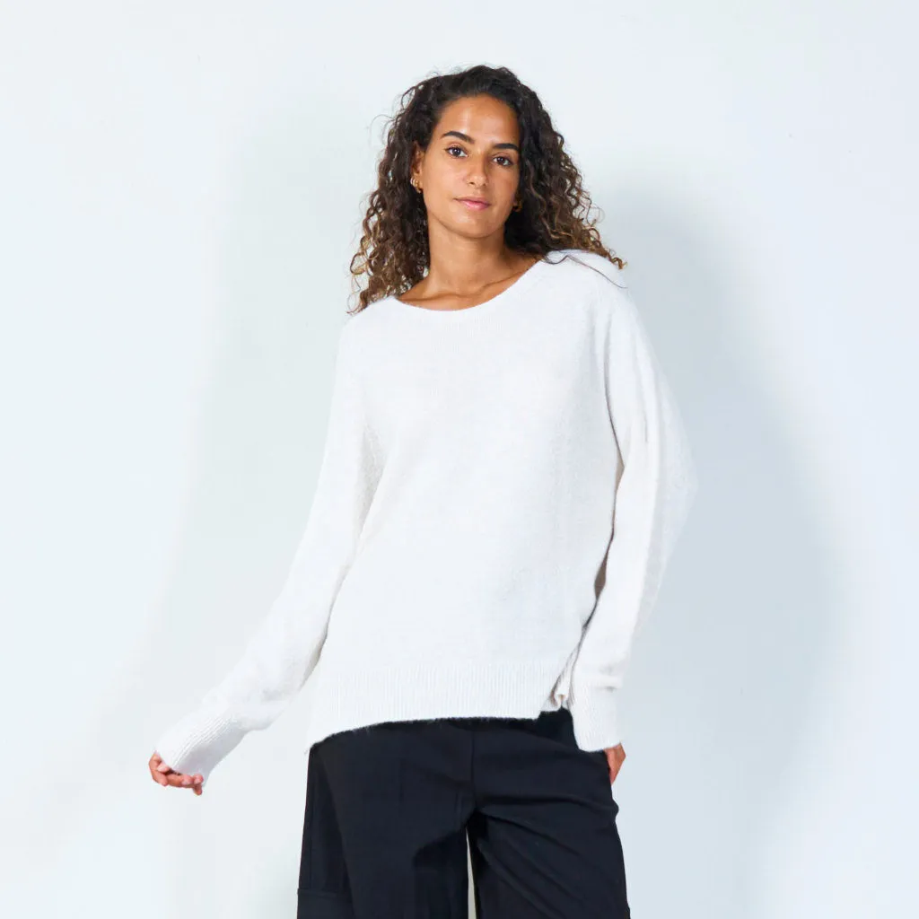 Cozy oversized knit sweater wholesale