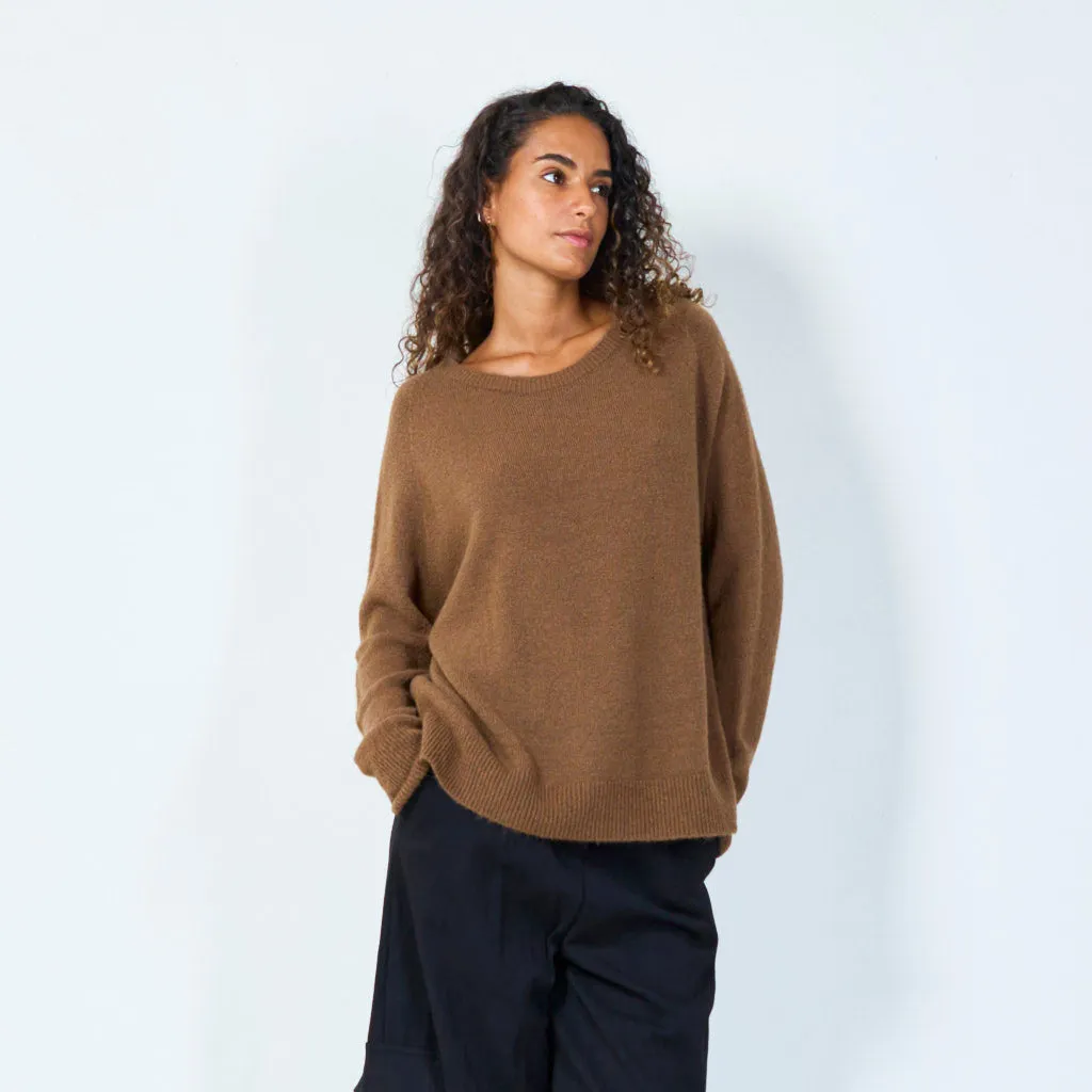 Cozy oversized knit sweater wholesale