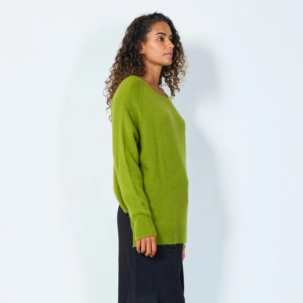 Cozy oversized knit sweater wholesale
