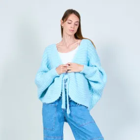 Cozy tie-front cardigan wholesale