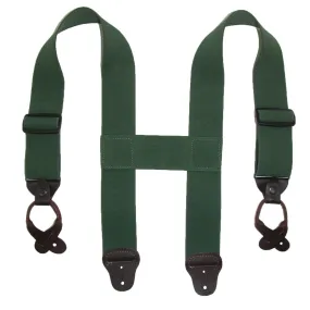 CTM® Men's Elastic 2 Inch Wide Button-End Wader Suspenders