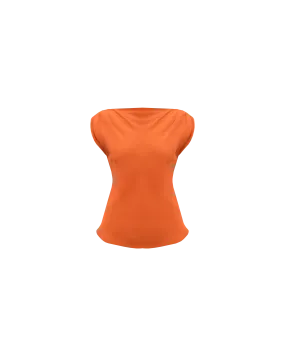 CURTIS SLEEVELESS BLOUSE ORANGEADE