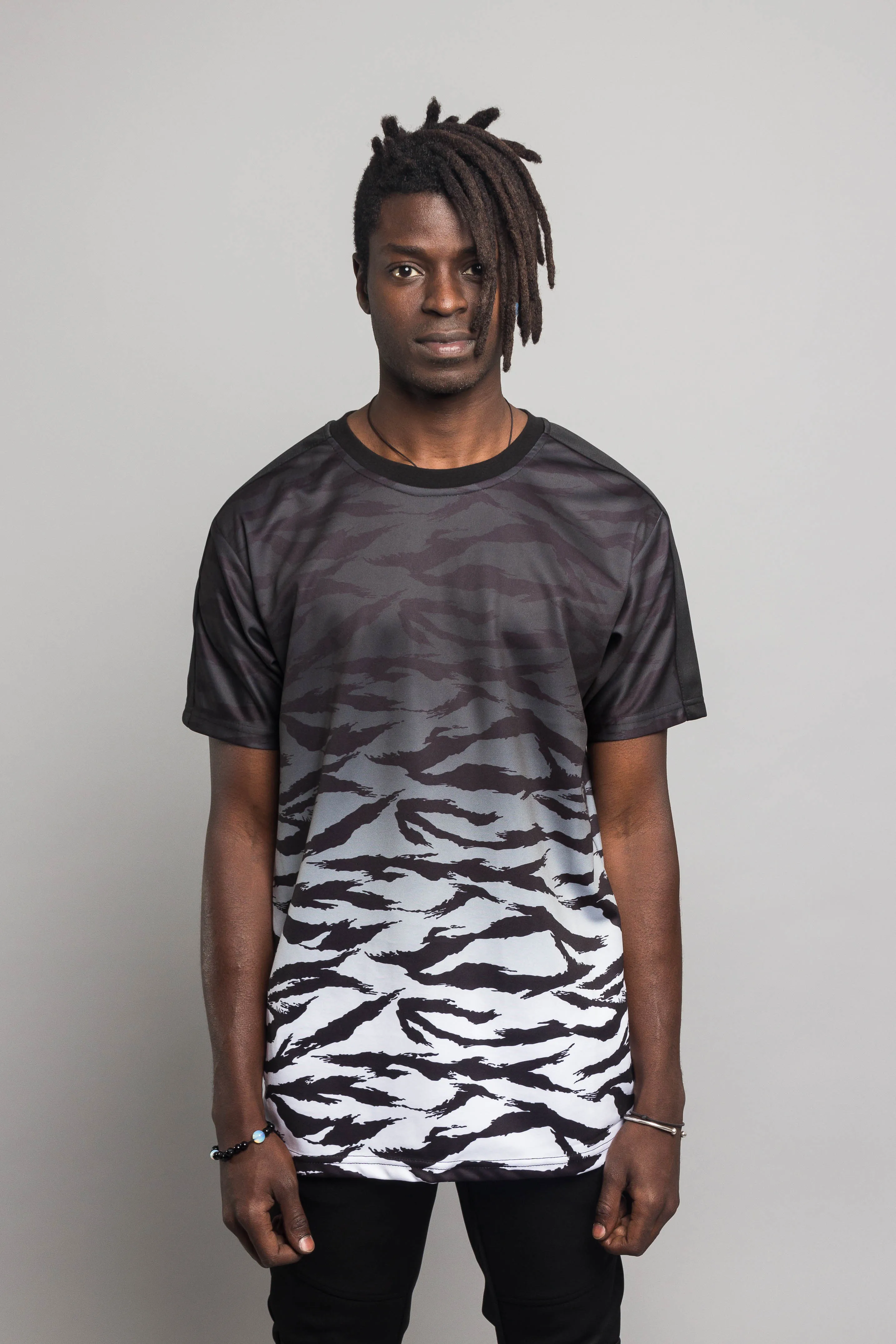 Dip Dye Gradient Tiger T-Shirt