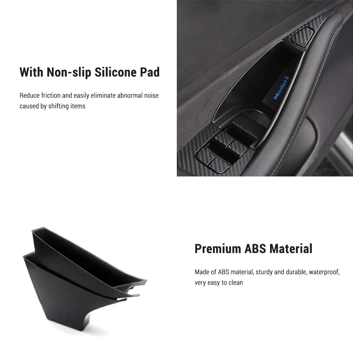 Door Handle Storage Box for Tesla Model 3 (4 pcs)