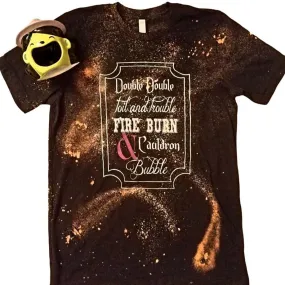 Double Double Toil & Trouble Distressed Tee - Unisex Shirt
