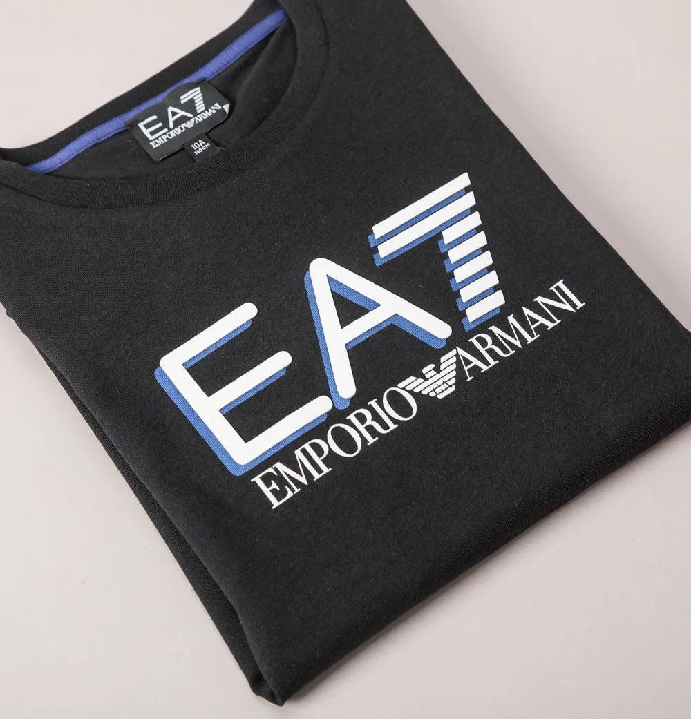 EA7 Chest Tipped Logo T-Shirt Black